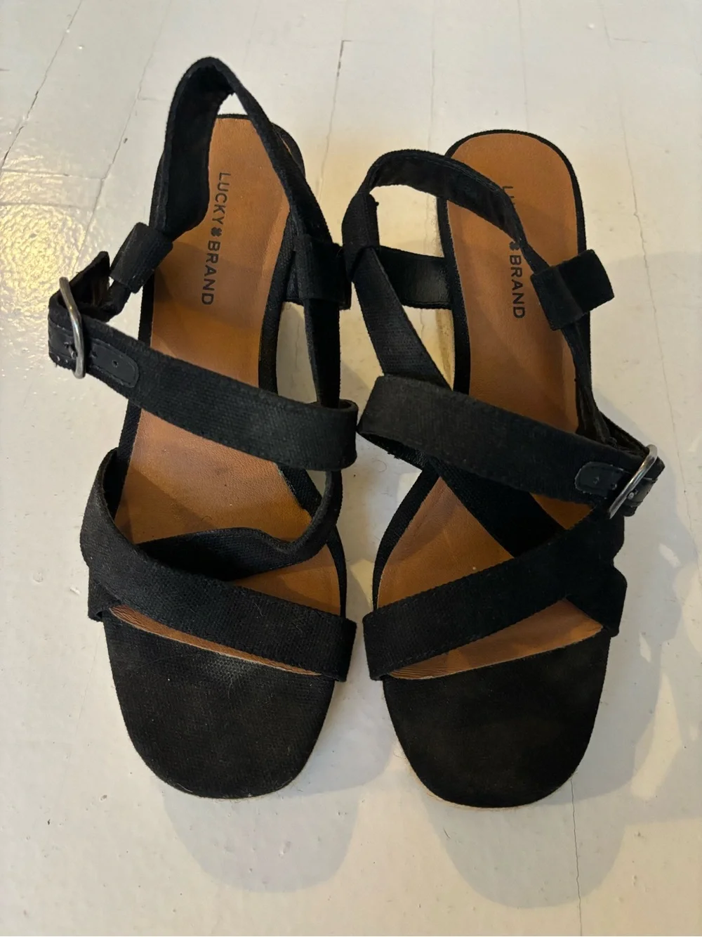 Lucky Brand Mytila Espadrille Wedges